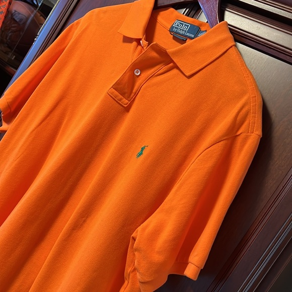 Men’s XL Super Cool Rare Color Orange Classic Ralph Lauren Polo Golf Shirt. - Picture 3 of 8